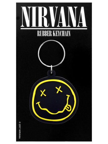 Nirvana Happy Face Keyring