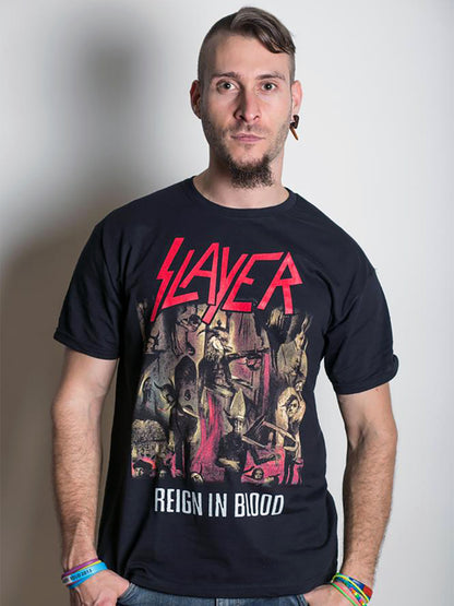 Slayer Reign in Blood Men's Black T-Shirt