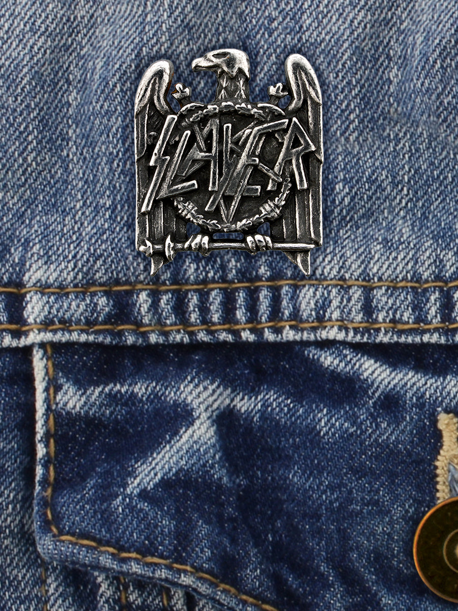 Alchemy Rocks Slayer Eagle Pewter Pin Badge