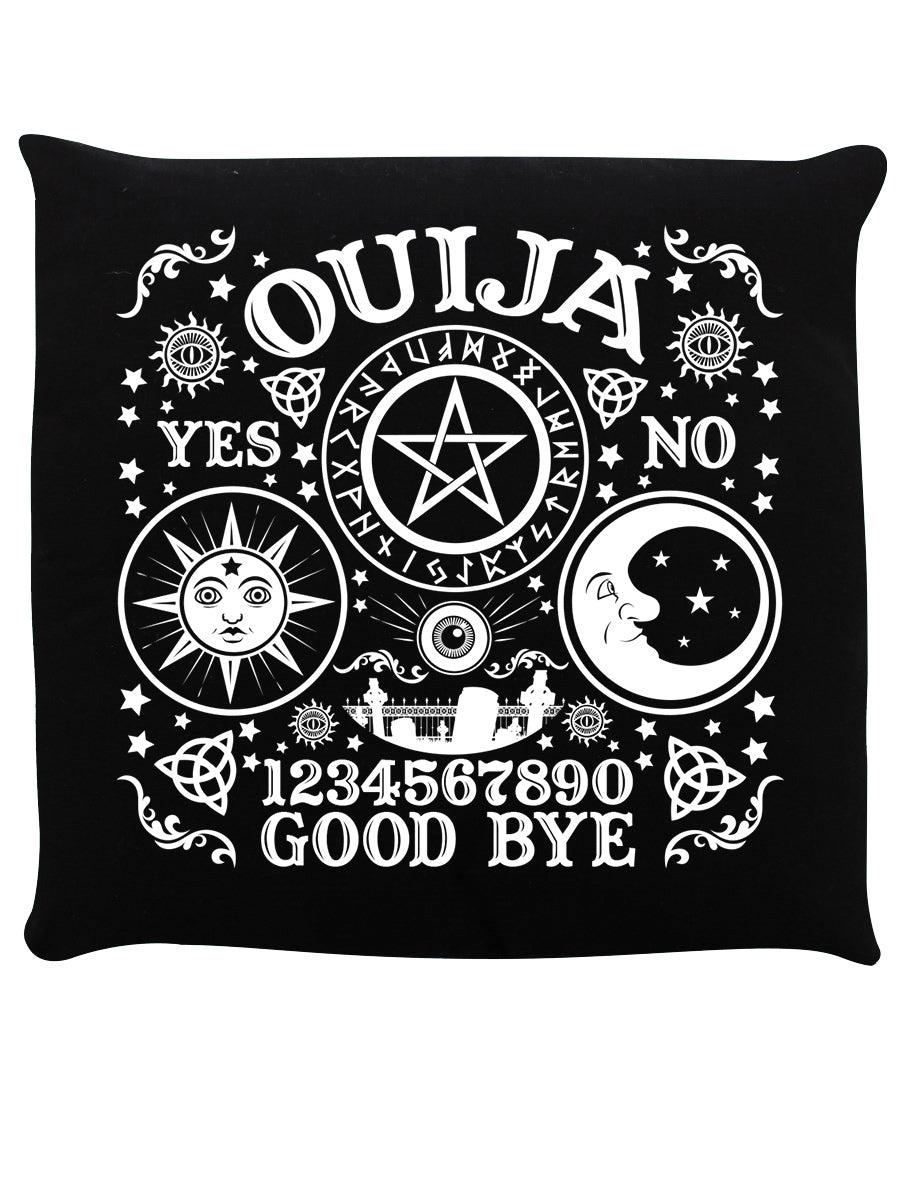 Ouija Board Black Cushion