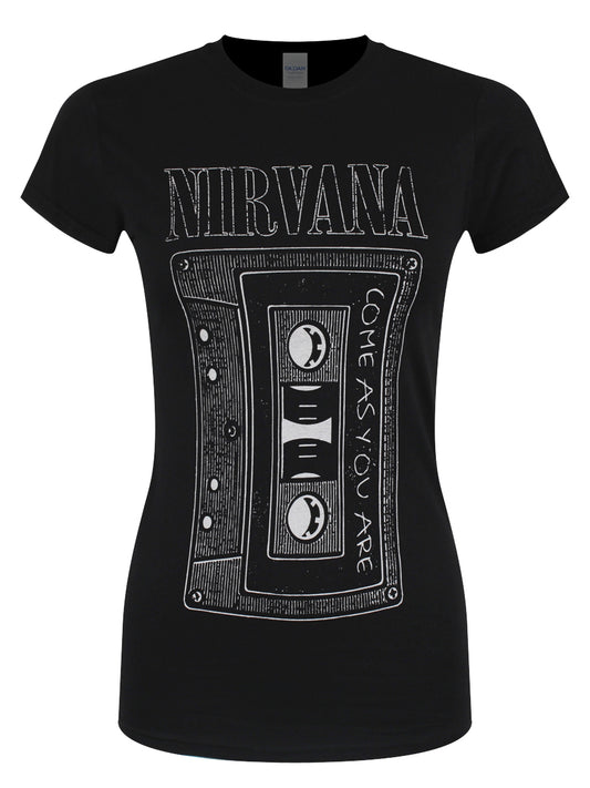 Nirvana Come As You Are Ladies Black T-Shirt