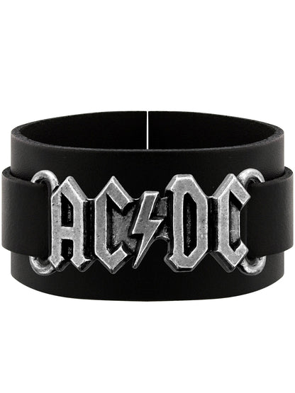 Alchemy Rocks AC/DC Logo Leather Wristband
