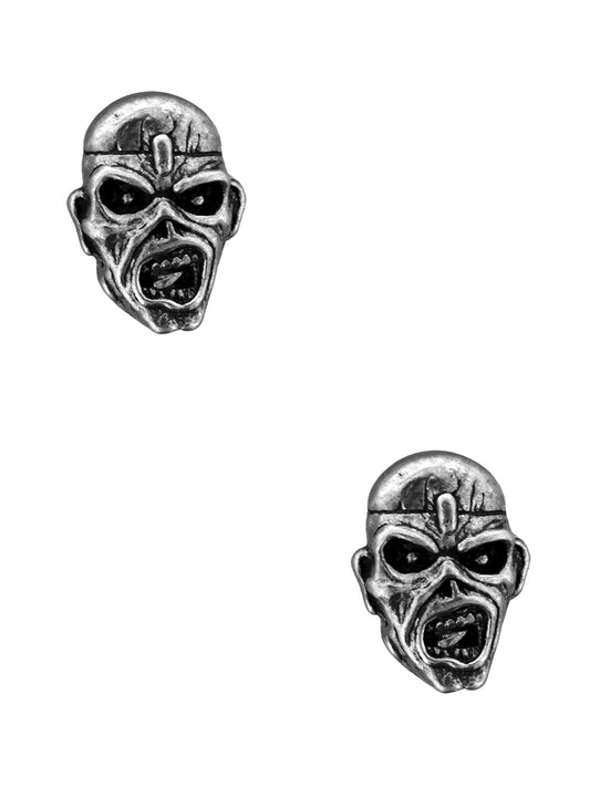 Alchemy Rocks Iron Maiden Piece Of Mind Stud Earrings