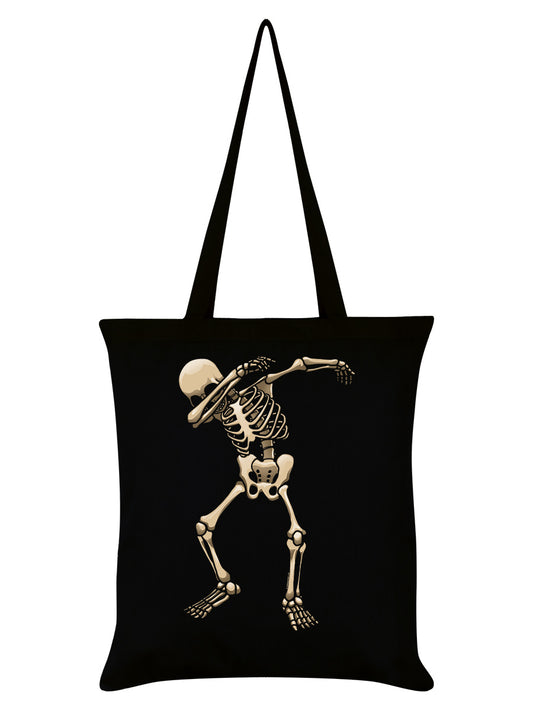 Skeleton Dab Black Tote Bag
