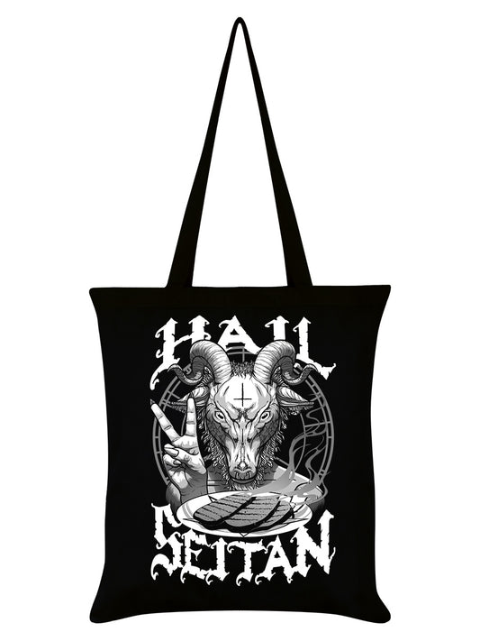 Hail Seitan Black Tote Bag