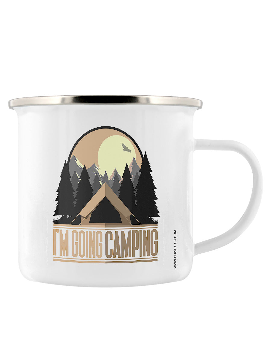 I'm Going Camping Enamel Mug