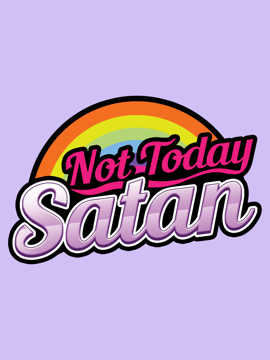 Not Today Satan Lilac Tote Bag