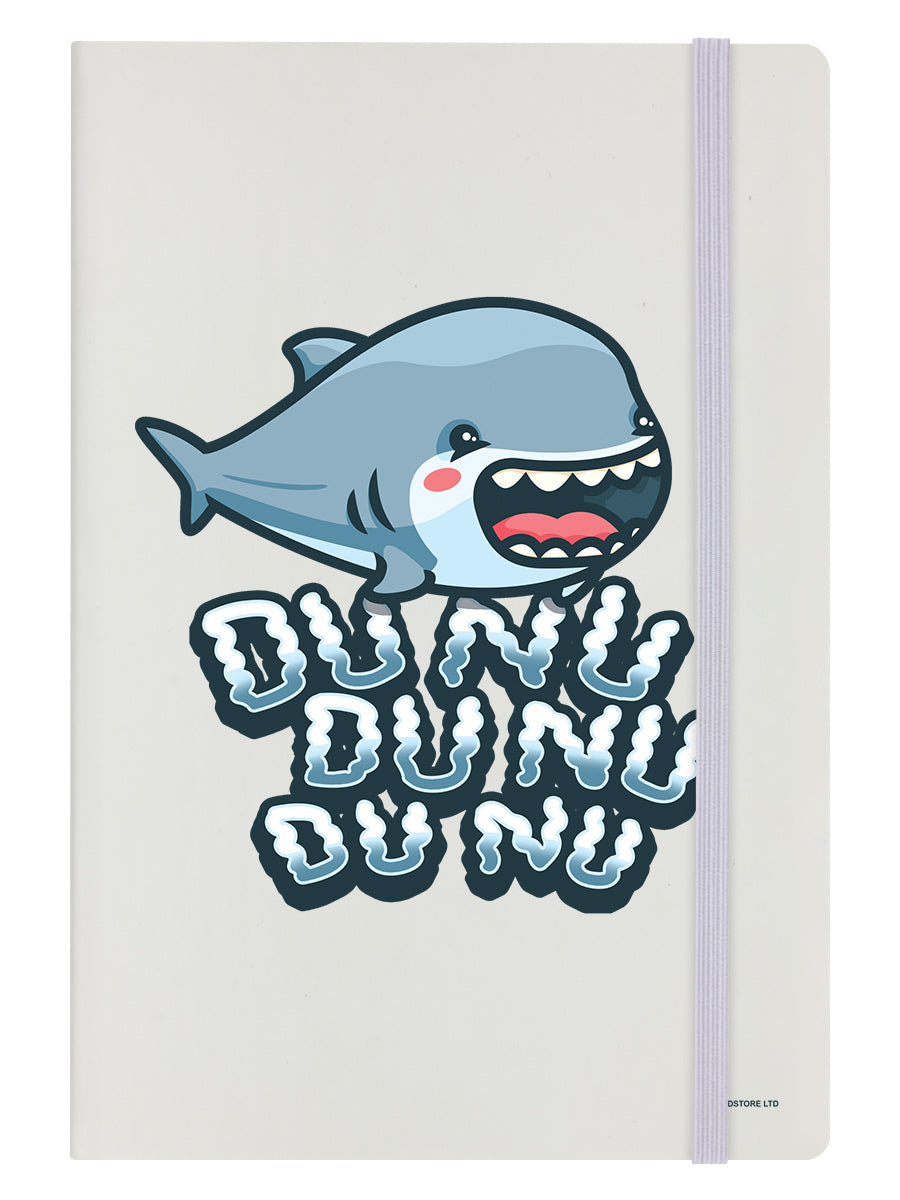 Cute Shark Attack Cream Notebook