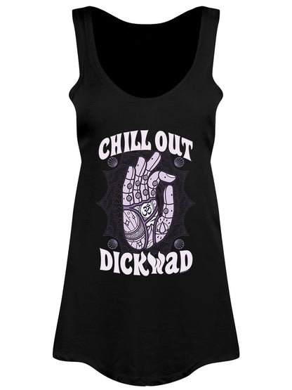 Chill Out Dickwad Ladies Black Floaty Vest