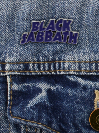 Black Sabbath Purple Logo Enamel Pin Badge
