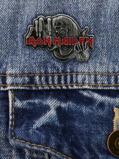 Iron Maiden Number Of The Beast Enamel Pin Badge