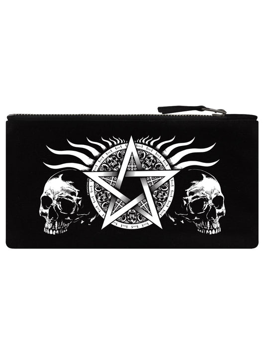 Skull Pentagram Black Pencil Case