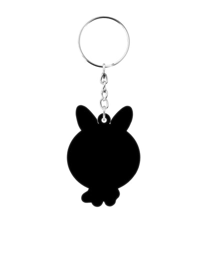 Kawaii Bunny Rubber Keychain
