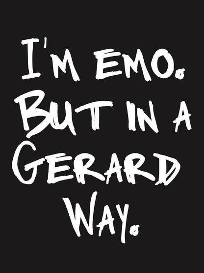 I'm Emo But In A Gerard Way Ladies Black Floaty Tank