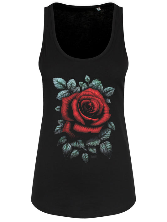 Requiem Collective Cardinal Rose Ladies Black Floaty Tank