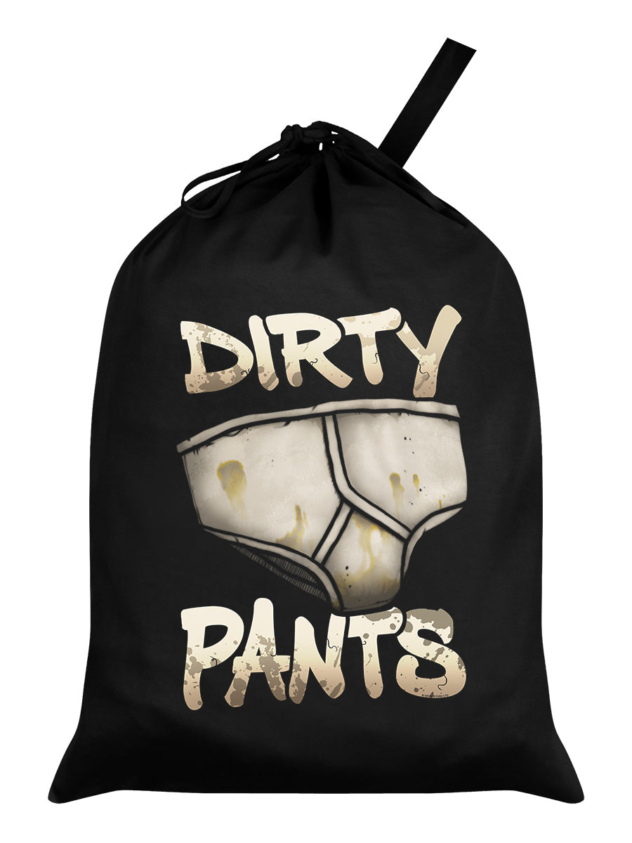 Dirty Pants Black Laundry Bag