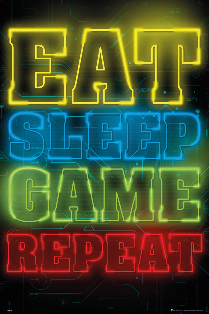 Gaming Eat Sleep Game Repeat