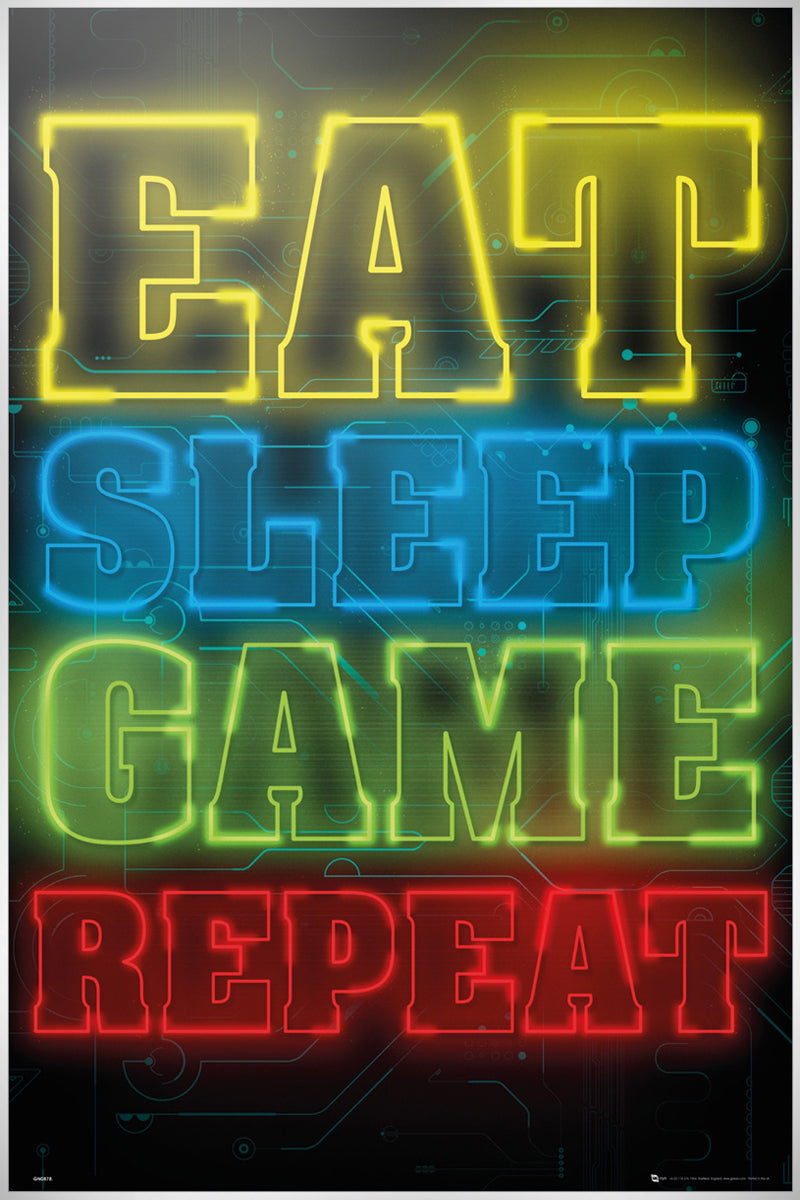 Gaming Eat Sleep Game Repeat