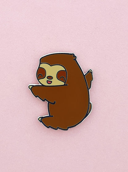 Baby Sloth Enamel Pin Badge