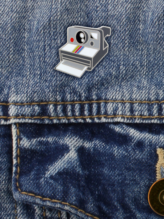 Retro Camera Enamel Pin Badge