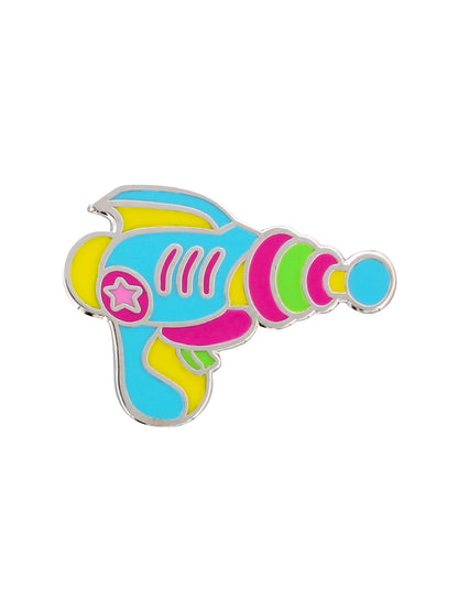 Retro Space Gun Enamel Pin Badge