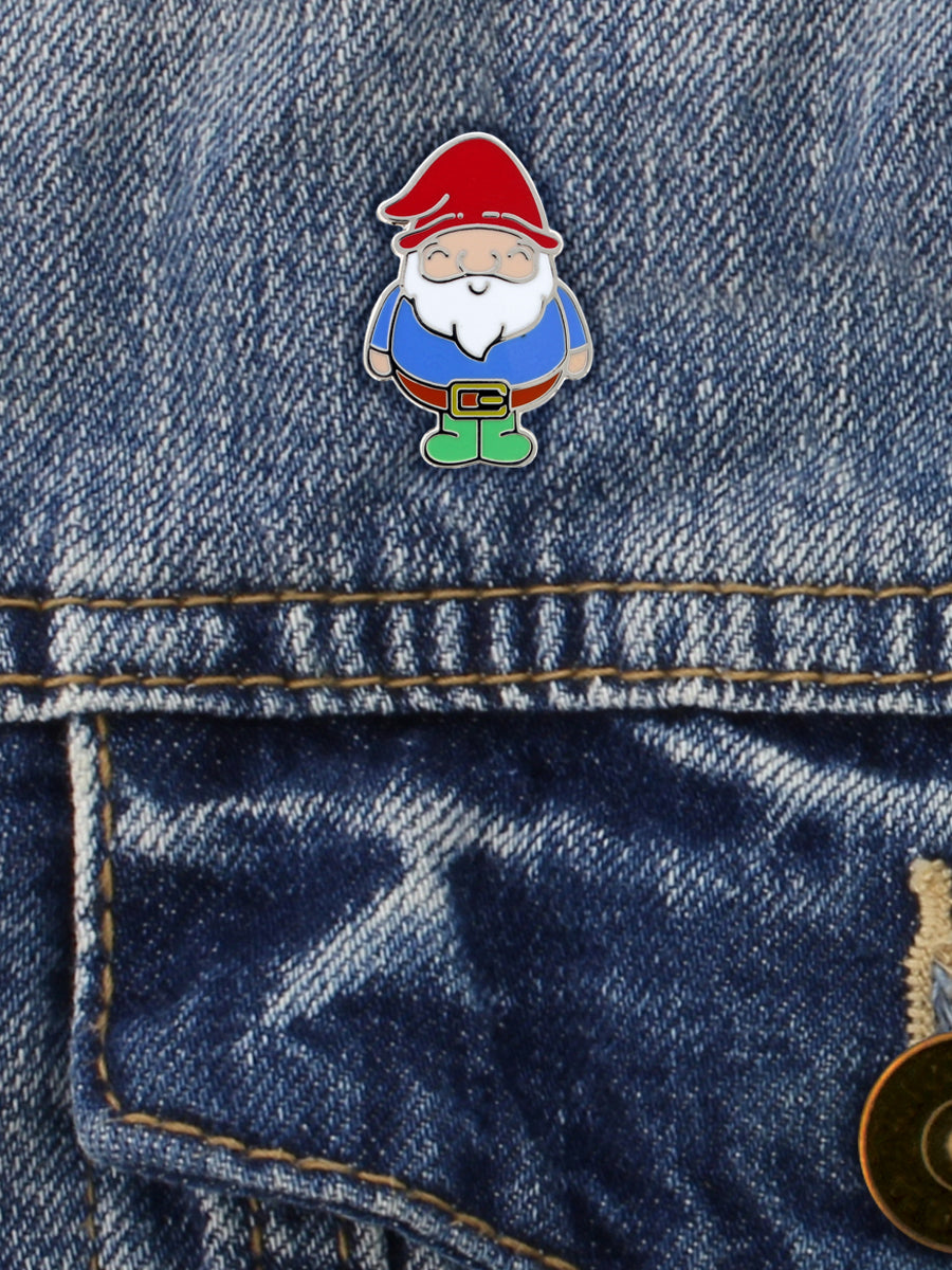 Chubby Gnome Enamel Pin Badge