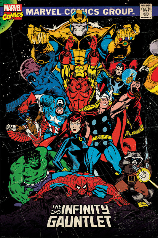 Marvel Retro The Infinity Gauntlet Maxi Poster