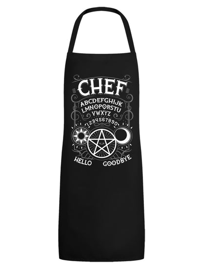 The Spiritual Chef Black Ouija Apron
