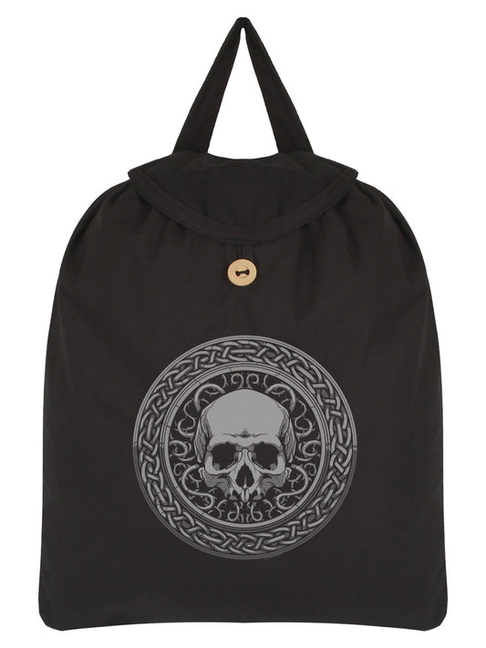 Roman Skull Black Festival Backpack
