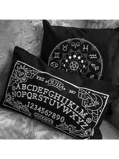 Zodiac Pentagram Black Cushion