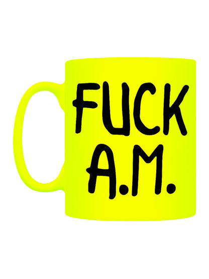 Fuck A.M. Neon Yellow Mug