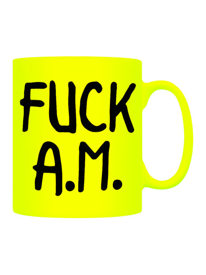 Fuck A.M. Neon Yellow Mug