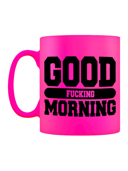 Good Fucking Morning Pink Neon Mug