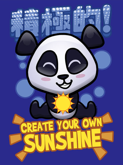 Handa Panda Create Your Own Sunshine Royal Blue Tote Bag