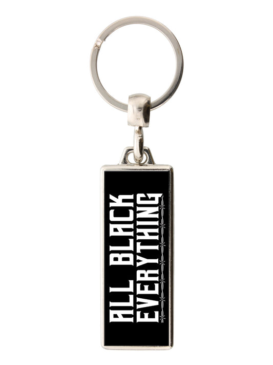 All Black Everything Keyring