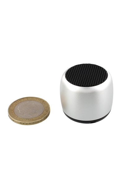 Portable Brushed Aluminium Mini Bluetooth Speaker and Remote Shutter Release