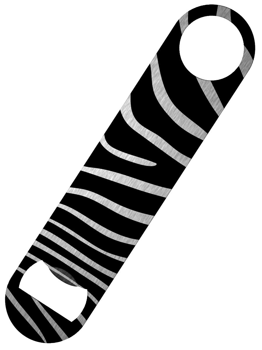 Zebra Stripes Bar Blade Bottle Opener