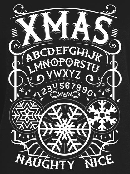 Xmas Ouija Ladies Black Christmas Jumper