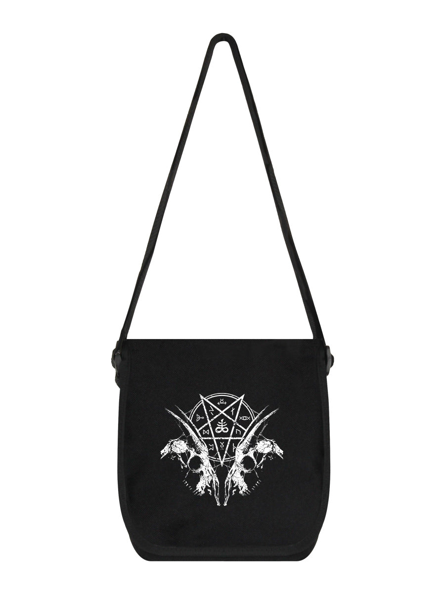 Goat Skull Pentagram Mini Messenger Bag