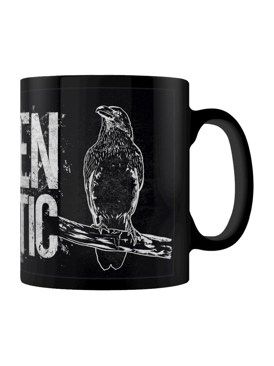 Raven Lunatic Black Mug