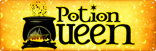 Potion Queen Slim Tin Sign