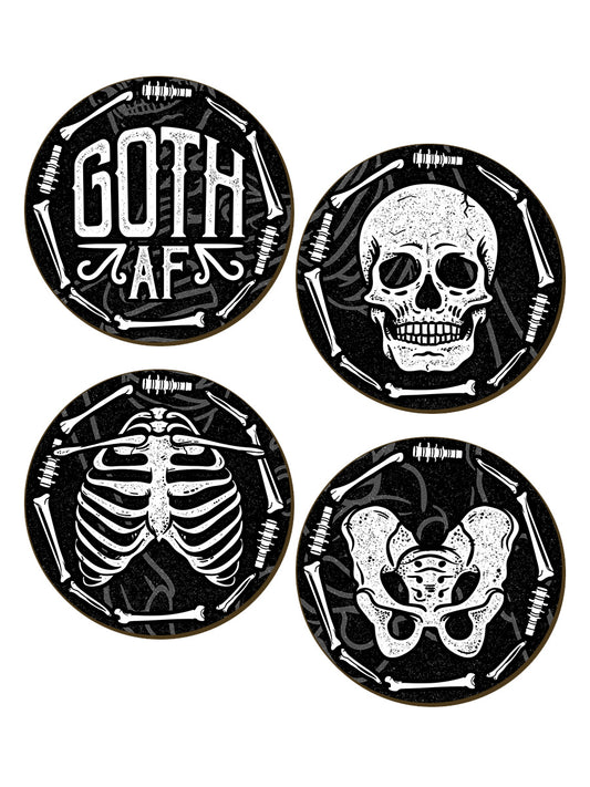 Goth AF 4 Piece Coaster Set