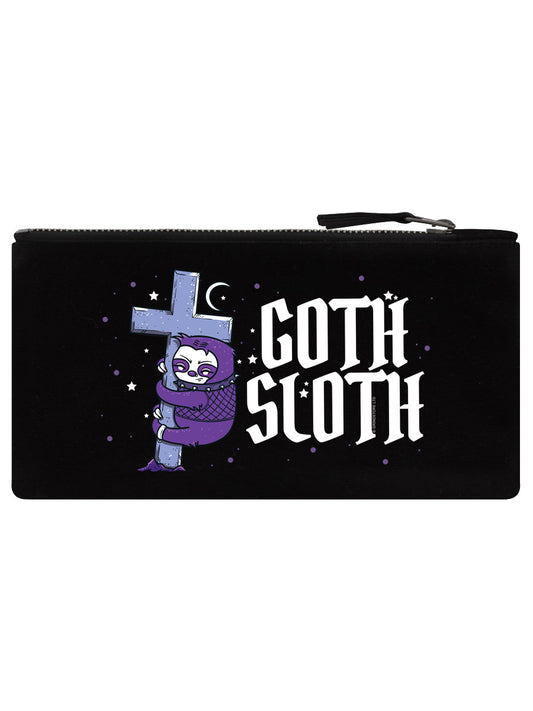 Goth Sloth Black Pencil Case
