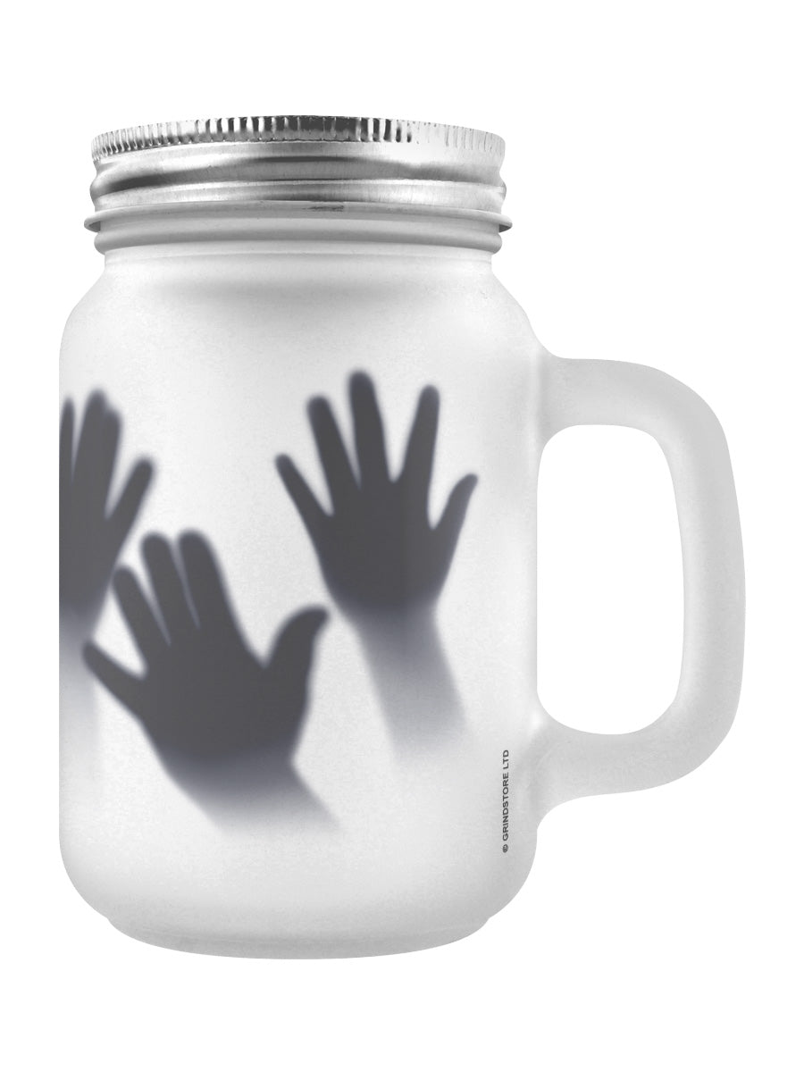 Let Me Out! Frosted Mason Jar Drinking Glass
