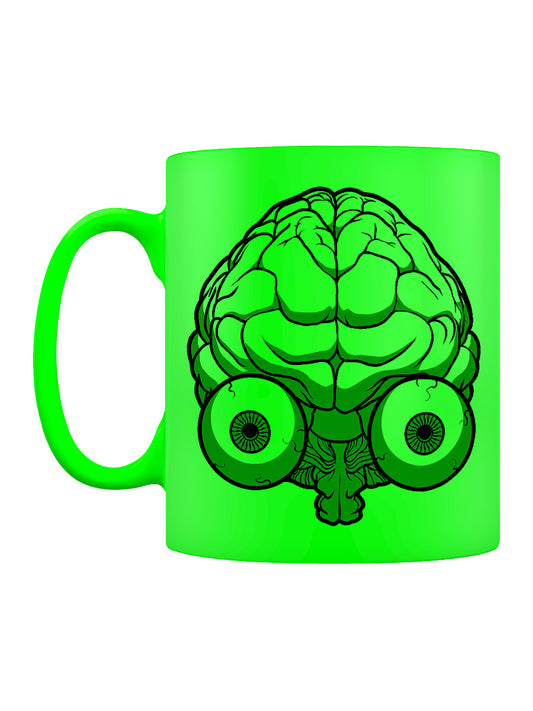 Bulging Brain! Green Neon Mug