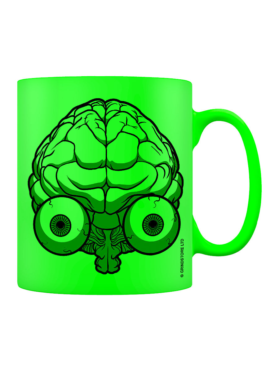 Bulging Brain! Green Neon Mug