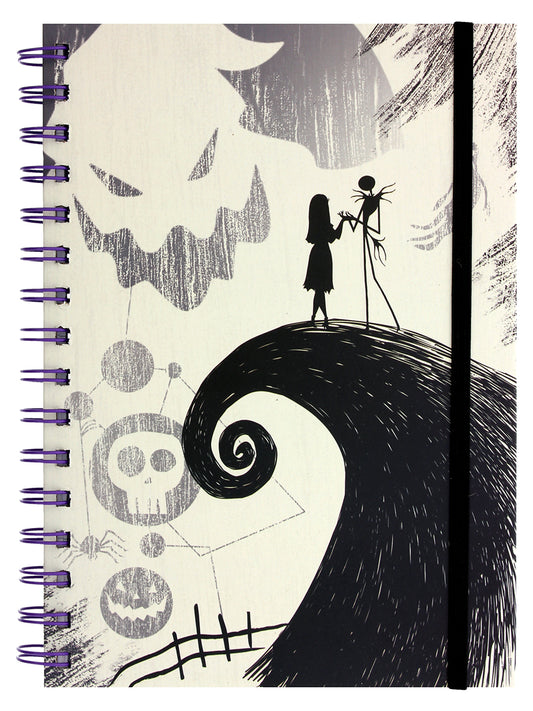 Nightmare Before Christmas Spiral Hill A5 Notebook