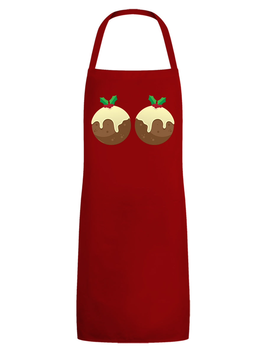 A Couple Of Christmas Puds Red Apron