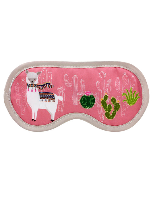 Cacti Llama Pink Eye Mask