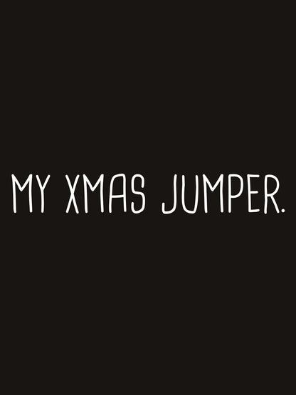My Xmas Jumper Men's Black Christmas Jumper